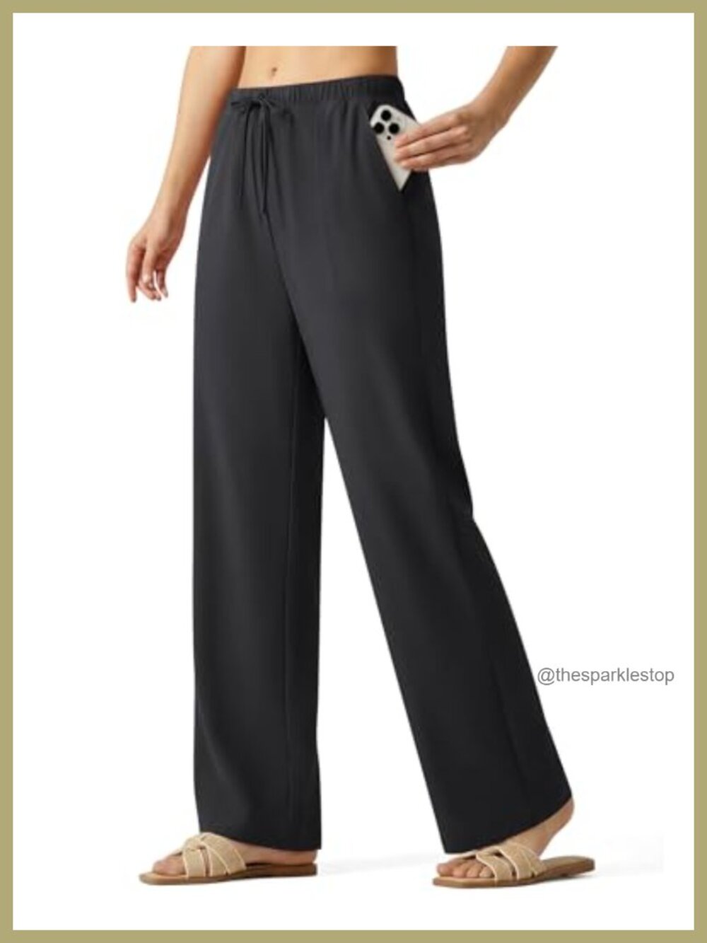 Chillwhisp Drawstring Wide Leg Pants Lightweight Flowy Travel Yoga